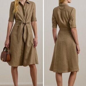 Lauren Ralph Lauren Black Lable 4 Wakana Linen Dress Sophisticated Minimalist